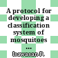 A protocol for developing a classification system of mosquitoes using transfer learning