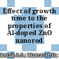 Effect of growth time to the properties of Al-doped ZnO nanorod arrays