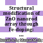 Structural modification of ZnO nanorod array through Fe-doping: Ramification on UV and humidity sensing properties
