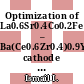 Optimization of La0.6Sr0.4Co0.2Fe0.8O3-α – Ba(Ce0.6Zr0.4)0.9Y0.1O3-δ cathode composition for proton ceramic fuel cell application