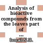 Analysis of bioactive compounds from the leaves part of Melastoma malabatrichum, Clidemia hirta, Chromolaena odorata, and Ageratum conyzoides by gas chromatography-mass spectrometry