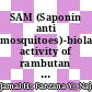 SAM (Saponin anti mosquitoes)-biolarvicide activity of rambutan (nepheliumlappaceum) towards mosquito larvae