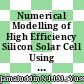 Numerical Modelling of High Efficiency Silicon Solar Cell Using Various Anti Reflective Coatings (ARC)