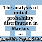 The analysis of initial probability distribution in Markov Chain model for lifetime estimation
