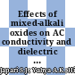 Effects of mixed-alkali oxides on AC conductivity and dielectric properties of xNa2O-(20-x)K2O-30V2O5-50TeO2 glasses