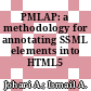 PMLAP: a methodology for annotating SSML elements into HTML5