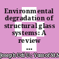 Environmental degradation of structural glass systems: A review of experimental research and main influencing parameters