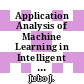 Application Analysis of Machine Learning in Intelligent Operation and Maintenance System