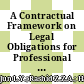 A Contractual Framework on Legal Obligations for Professional Designers in Building Information Modelling