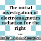 The initial investigation of electromagnetics radiation for the right hemisphere stroke patient