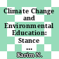 Climate Change and Environmental Education: Stance from Science Teachers