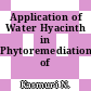 Application of Water Hyacinth in Phytoremediation of Wastewater
