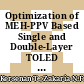 Optimization of MEH-PPV Based Single and Double-Layer TOLED Structure by Numerical Simulation