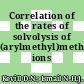 Correlation of the rates of solvolysis of (arylmethyl)methylphenyl-sulfonium ions