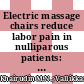 Electric massage chairs reduce labor pain in nulliparous patients: a randomized crossover trial