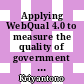 Applying WebQual 4.0 to measure the quality of government websites as a function of agenda building-information subsidies for journalists during the COVID-19 pandemic: A comparative study between Malaysia and Indonesia