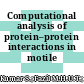 Computational analysis of protein–protein interactions in motile T-cells