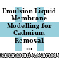 Emulsion Liquid Membrane Modelling for Cadmium Removal using Taylor-Couette Column