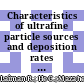 Characteristics of ultrafine particle sources and deposition rates in primary school classrooms