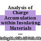 Analysis of Charge Accumulation within Insulating Materials via Numerical Simulation