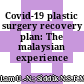 Covid-19 plastic surgery recovery plan: The malaysian experience