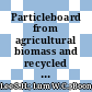 Particleboard from agricultural biomass and recycled wood waste: a review