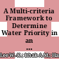 A Multi-criteria Framework to Determine Water Priority in an Urbanized River Basin