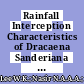 Rainfall Interception Characteristics of Dracaena Sanderiana and Breynia Distincha