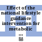 Effect of the national lifestyle guidance intervention for metabolic syndrome among middle-aged people in Japan