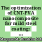 The optimization of CNT-PVA nanocomposite for mild steel coating: Effect of CNTs concentration on the corrosion rate of mild steel