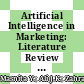 Artificial Intelligence in Marketing: Literature Review and Future Research Agenda