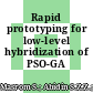 Rapid prototyping for low-level hybridization of PSO-GA