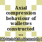 Axial compression behaviour of wallettes constructed using wood-wool cement composite panel
