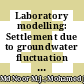 Laboratory modelling: Settlement due to groundwater fluctuation in partially saturated soil