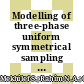 Modelling of three-phase uniform symmetrical sampling digital PWM for power converter