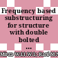 Frequency based substructuring for structure with double bolted joints: A case study