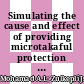 Simulating the cause and effect of providing microtakaful protection using zakat and waqf to the poor