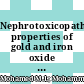 Nephrotoxicopathology properties of gold and iron oxide nanoparticles with perchloric acid & SiPEG as radiographic contrast media