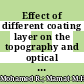 Effect of different coating layer on the topography and optical properties of ZnO nanostructured