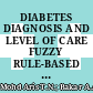 DIABETES DIAGNOSIS AND LEVEL OF CARE FUZZY RULE-BASED MODEL UTILIZING SUPERVISED MACHINE LEARNING FOR CLASSIFICATION AND PREDICTION