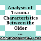 Analysis of Trauma Characteristics Between the Older and Younger Adult Patient from the Pan Asian Trauma Outcome Study Registry (PATOS)