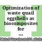 Optimization of waste quail eggshells as biocomposites for polyaniline in ammonia gas detection
