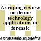 A scoping review on drone technology applications in forensic science