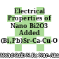 Electrical Properties of Nano Bi2O3 Added (Bi,Pb)Sr-Ca-Cu-O Superconductor