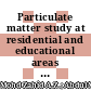 Particulate matter study at residential and educational areas in Shah Alam, Malaysia
