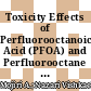 Toxicity Effects of Perfluorooctanoic Acid (PFOA) and Perfluorooctane Sulfonate (PFOS) on Two Green Microalgae Species