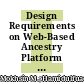 Design Requirements on Web-Based Ancestry Platform for Islamic Family Inheritance in Malaysia