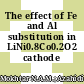 The effect of Fe and Al substitution in LiNi0.8Co0.2O2 cathode material