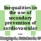 Inequalities in the use of secondary prevention of cardiovascular disease by socioeconomic status: evidence from the PURE observational study