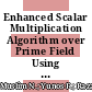 Enhanced Scalar Multiplication Algorithm over Prime Field Using Elliptic Net